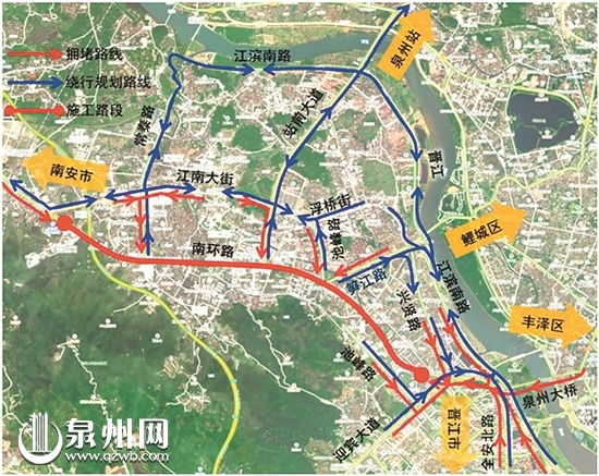 车辆绕行规划图