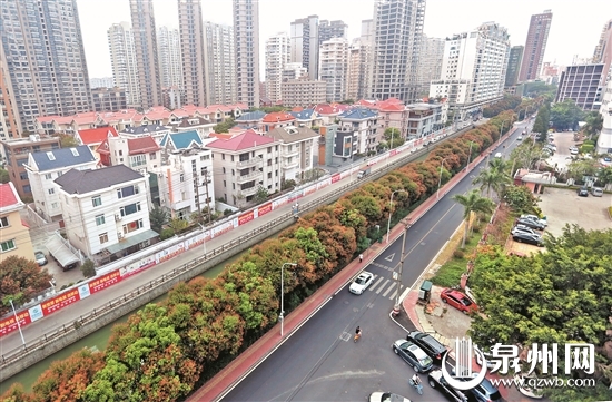 经过道路改造提升，田淮街焕然一新。（陈小阳 吴丽娇 摄）