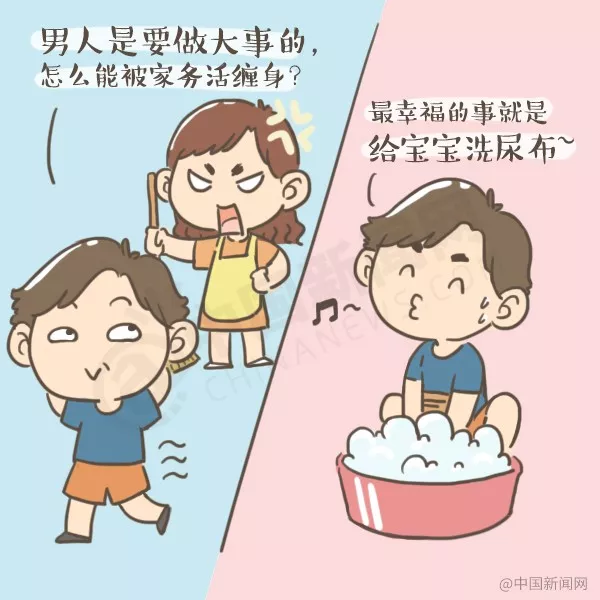 【漫画】爸爸节快乐! 其实每个爸爸都是“两面派” 【漫画】爸爸节快乐! 其实每个爸爸都是“两面派”