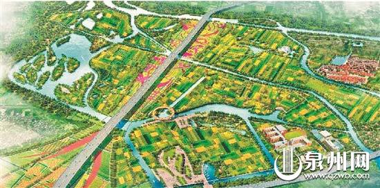 晋江九十九溪万亩田园风光效果图