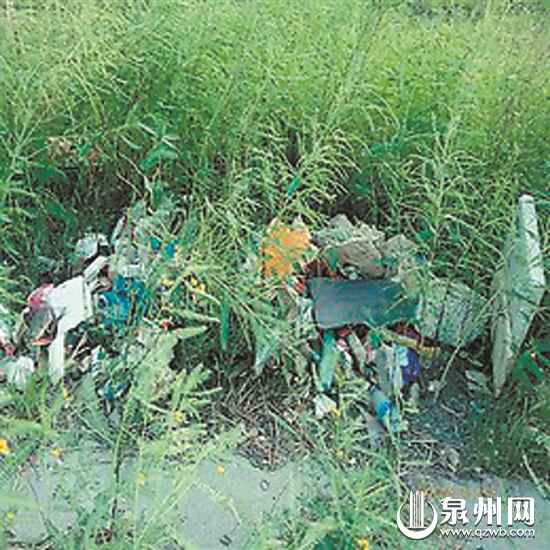 晋江市池店镇段垃圾堆积