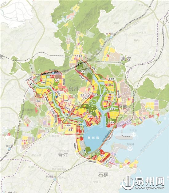 海丝新城统筹协调范围示意图