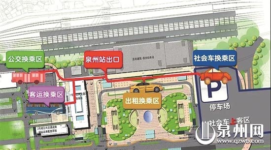 乘客进出站示意图 （网图）