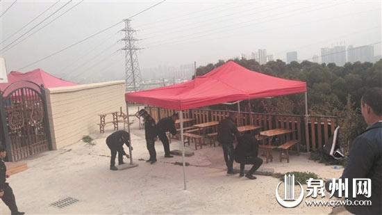 整治胡乱设置的帐篷