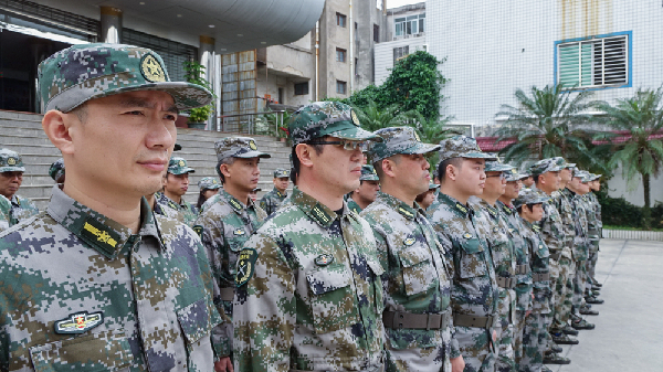 参训人员精神抖擞 参训人员精神抖擞