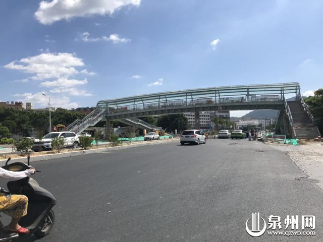 道路主体改造将完工 笋江路人行天桥下月可通行