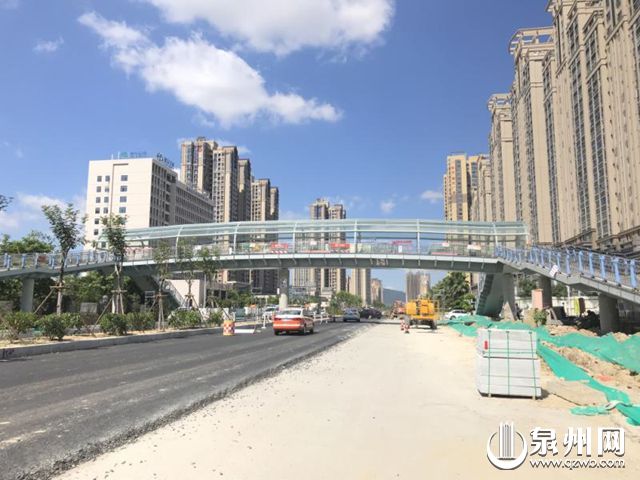 道路主体改造将完工 笋江路人行天桥下月可通行
