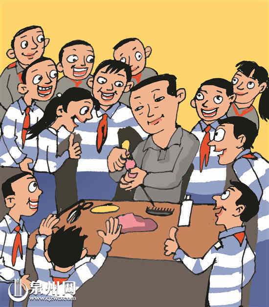 泉州非遗“妆糕人”项目传承人受到群众喜欢  洪志雄 插图