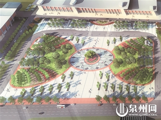 景观广场效果图