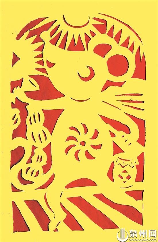 传统纸剪出时尚味