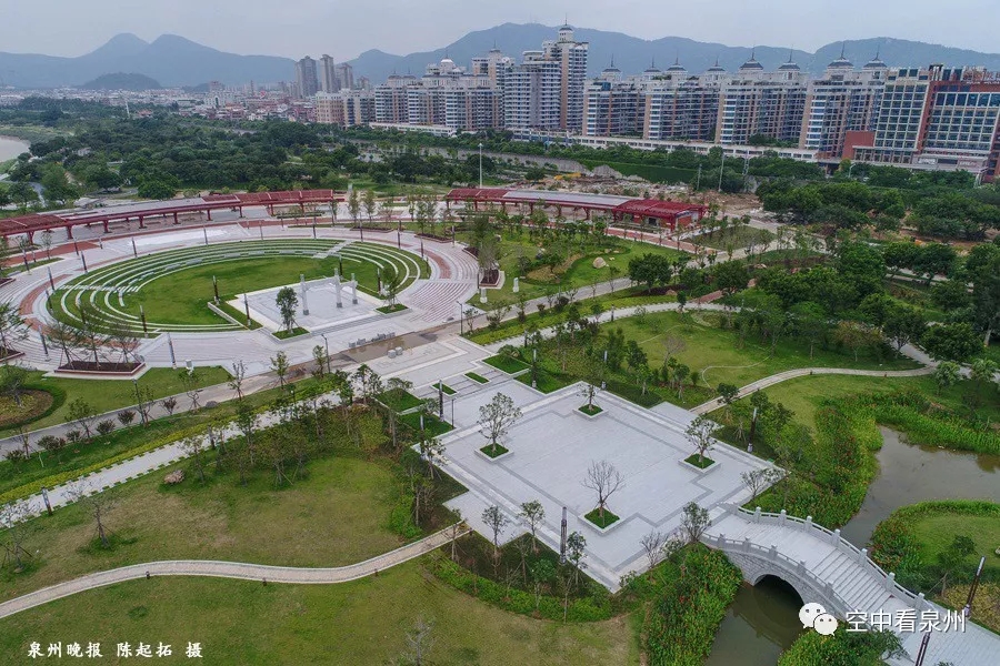 笋江公园改造即将完工，画风很美
