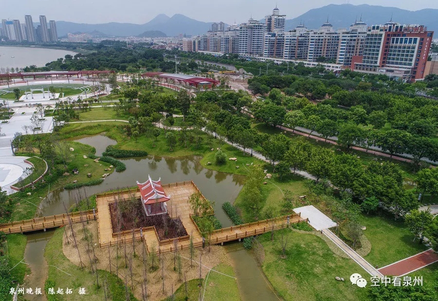 笋江公园改造即将完工，画风很美