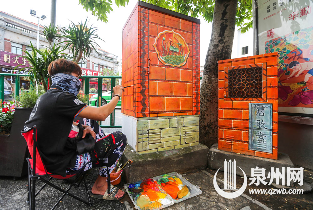 补绿·添彩 闽南彩绘亮相钟楼